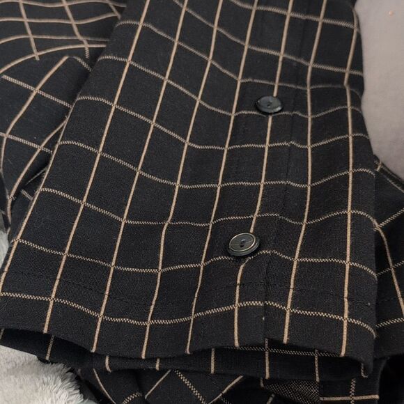 J.‎ Jill Ponte black and tan top blouse size large - Picture 6 of 6